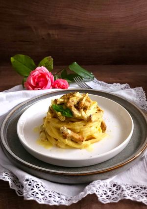Une photo de Vegan Carbonara !!