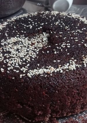 عکسی از دستور کیک خیس شکلاتی قابلمه ای