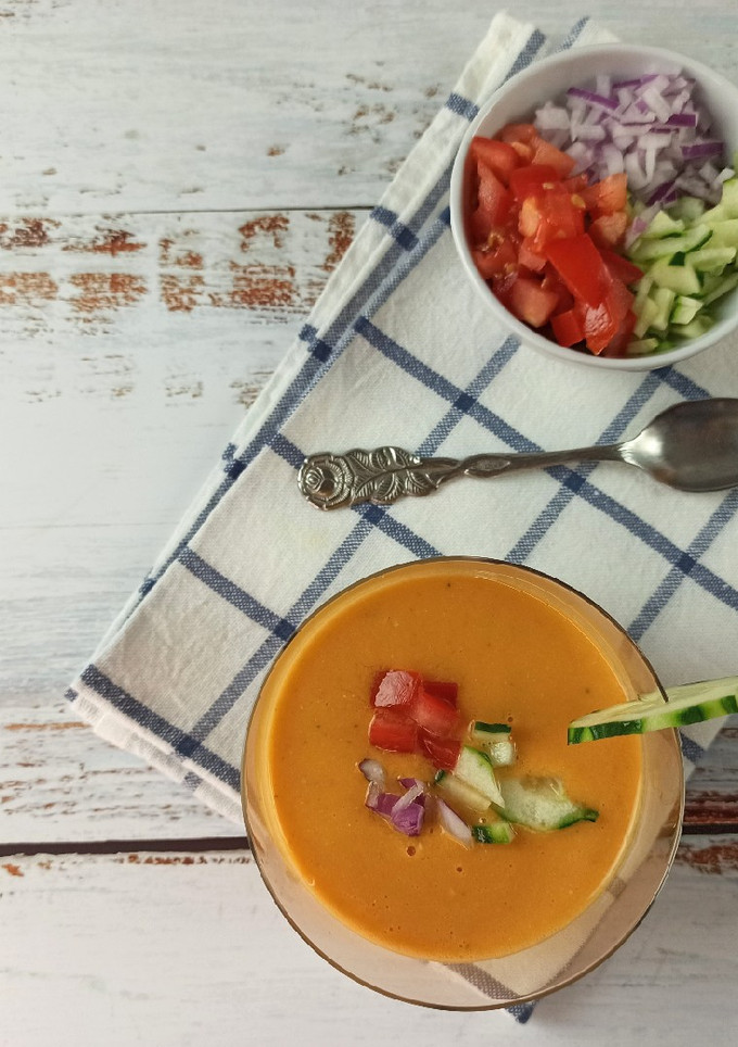 Una foto de Gazpacho en Thermomix o no
