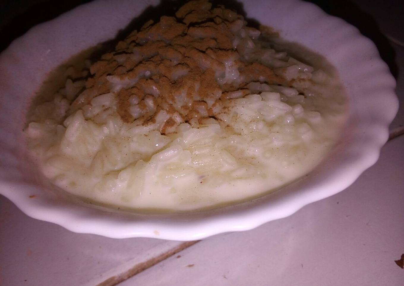 Arroz con leche cremoso