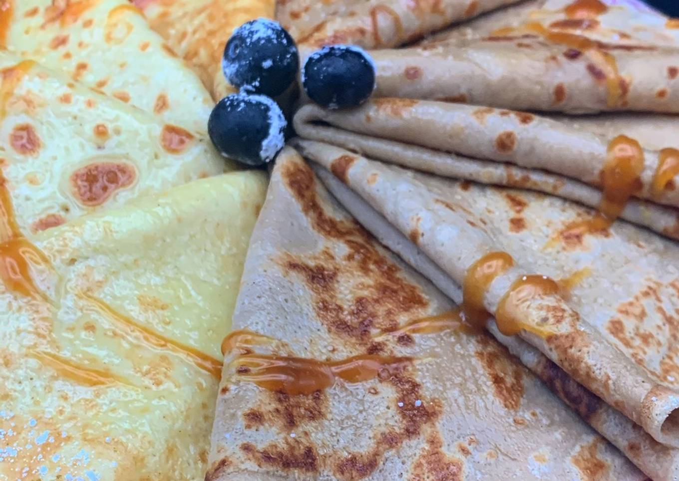 Crêpes au lait de noisettes Ou au lait de coco