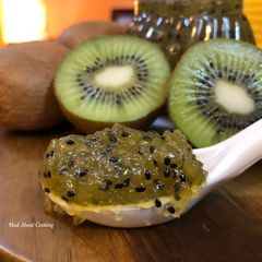A picture of Kiwi Jam – No Preservative Fruit Jam.