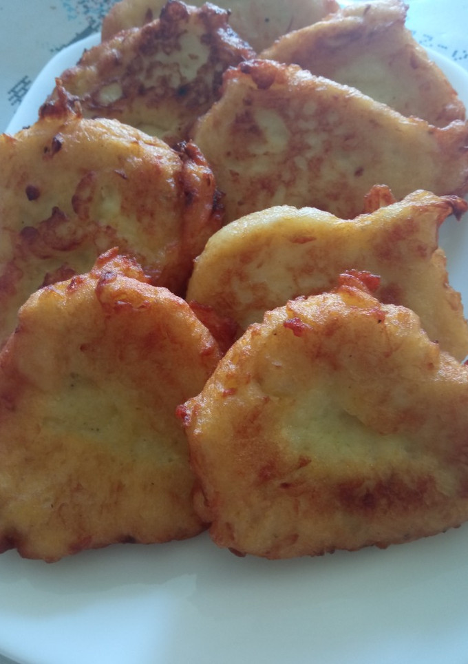 Una foto de Buñuelos de puré de patata y cebolla