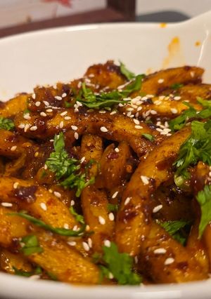 A picture of Chilli Garlic Fries.