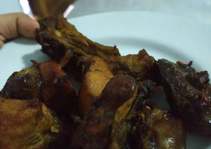 Ayam ungkep bisa goreng/bakar