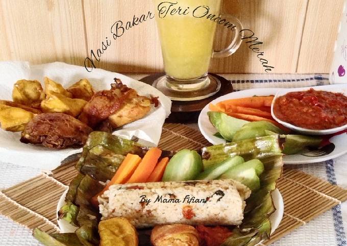 Resep Nasi Bakar Teri Oncom Merah yang Bisa Manjain Lidah