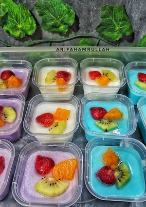 Foto resep Milk Silky Pudding Buah
