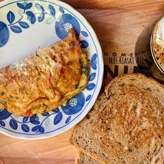 A picture of Healthy Cheese Omelet|Cheese Omelet with egg whites.
