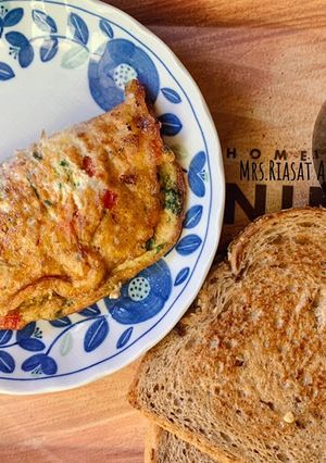 A picture of Healthy Cheese Omelet|Cheese Omelet with egg whites.