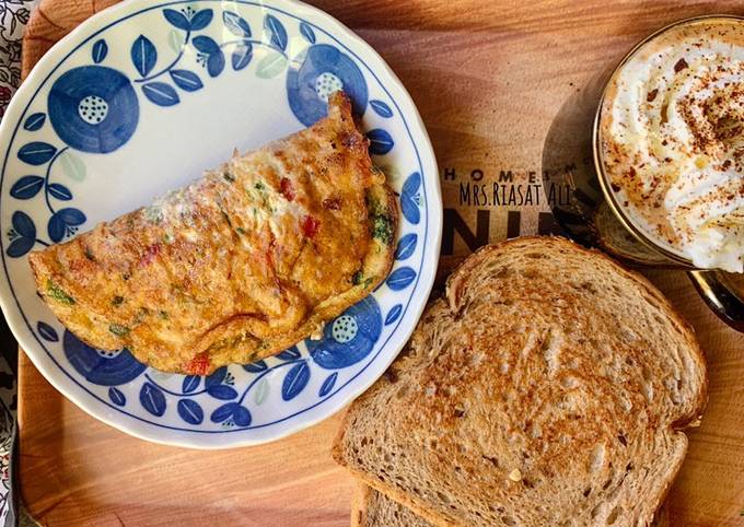 How to Prepare Award-winning Healthy Cheese Omelet|Cheese Omelet with egg whites