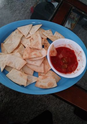 A picture of DIY Tortilla Chips.