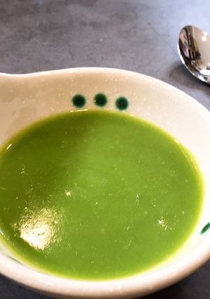 Hình của món Món chay dễ làm| Soup khoai tây bó xôi.