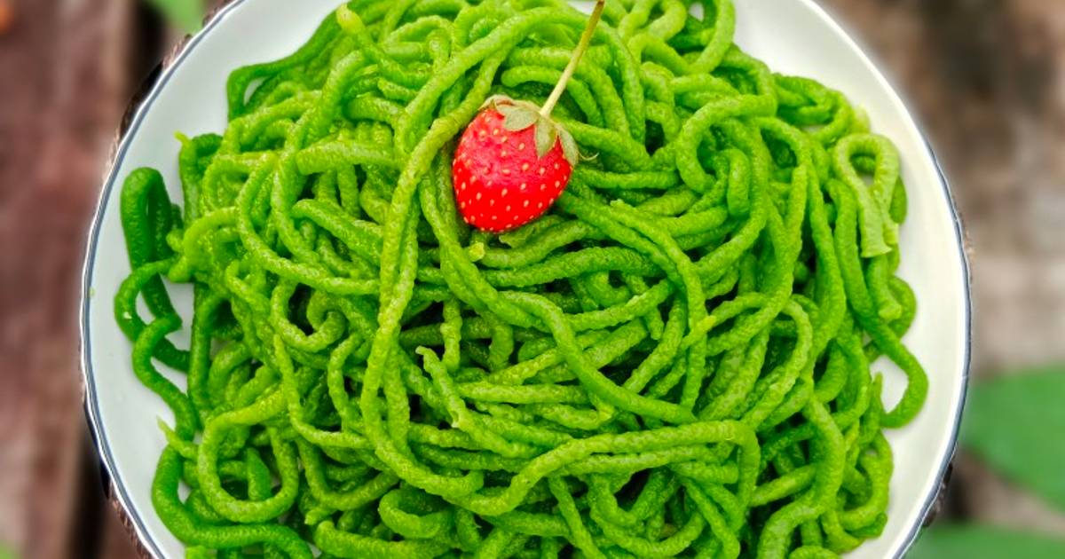 Resep Homade Pasta/ Mie Daun Katuk Gluten free (Tanpa Mesin) oleh Mena
