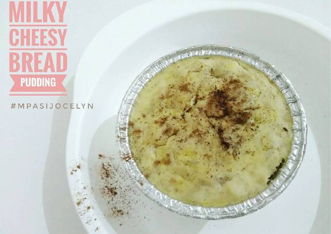 Resep MPASI 10m+ - Milky Cheesy Bread Pudding (Roti Tawar)