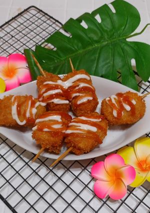 Foto resep Corn dog sosis mini