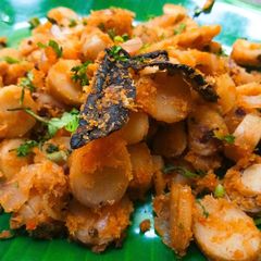 A picture of Khed (Stir-Fried Jackfruit seeds).