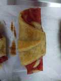 Croissant de jamón con queso