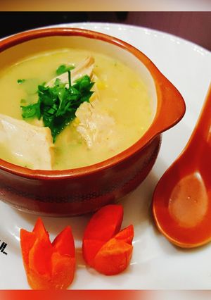 صورة لوصفة شوربة الدجاج بالكريمه