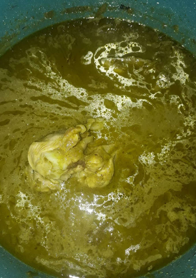 Una foto de Pollo hulk