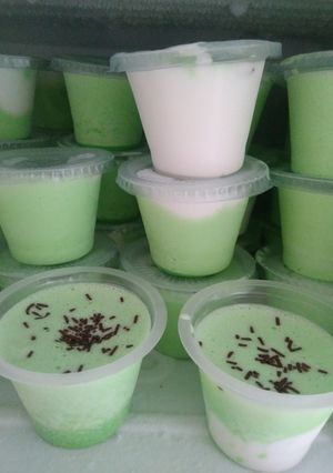 Foto resep Es Krim Melon Vanilla Homemade