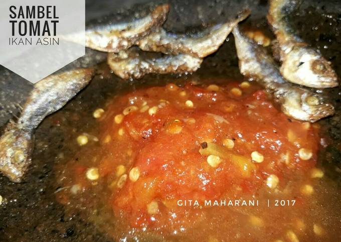 Sambal Tomat Ikan Asin foto resep utama