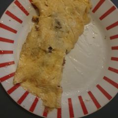 A picture of Bacon and Mushroom Omelette.