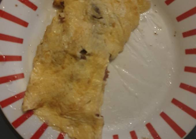 Bacon and Mushroom Omelette