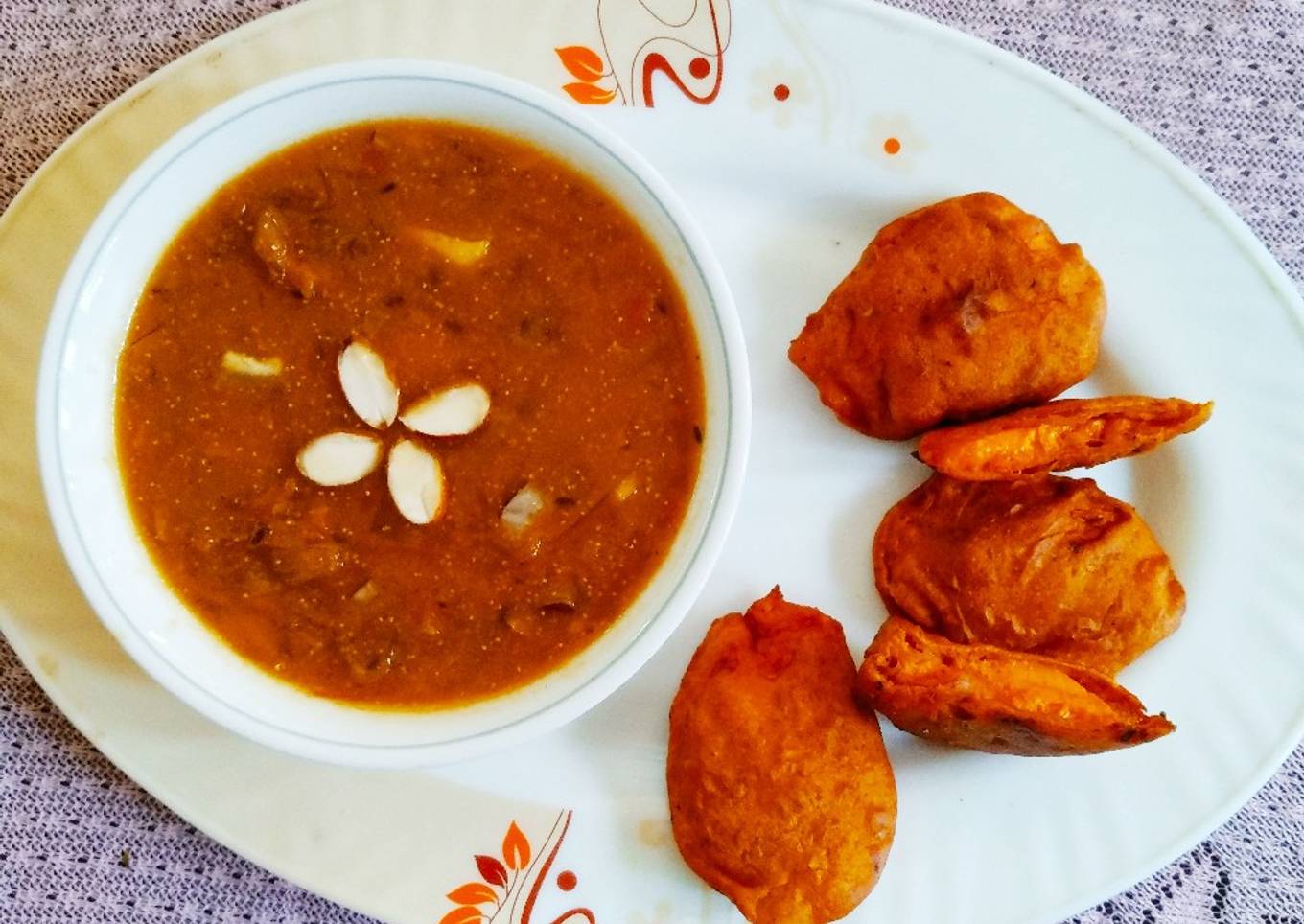 #Mango puri with Gud keiry Garvanu Platter