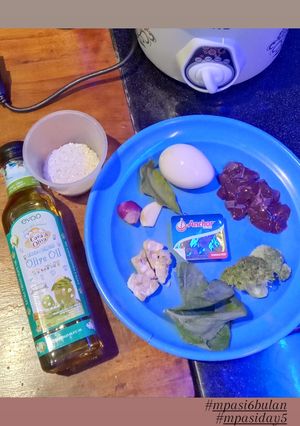 Foto resep Mpasi 6 bulan Bubur Hati Sapi Brokoli Bayam Telur