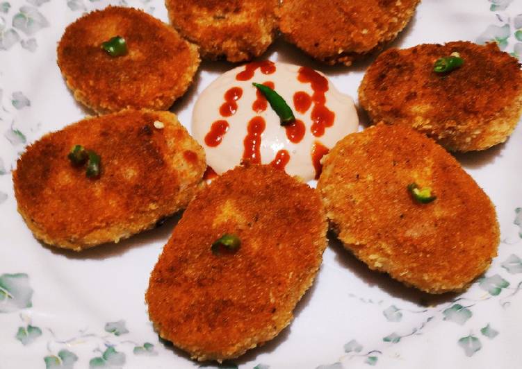 Recipe of Homemade Poha aloo cutlets