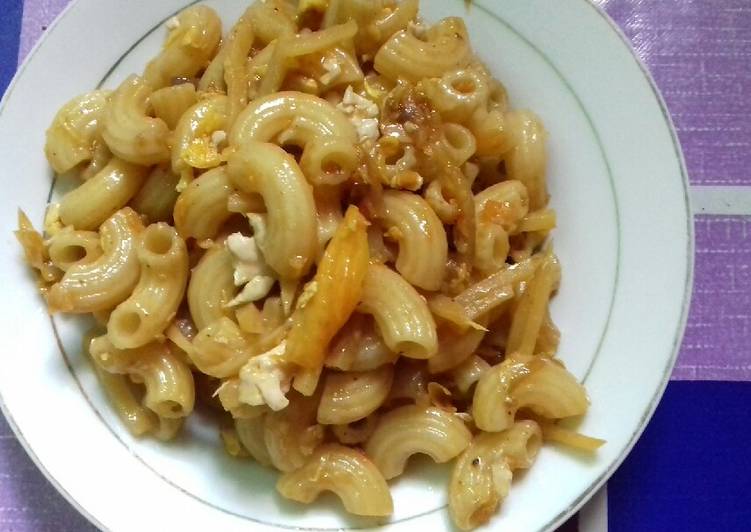 Resep Macaroni goreng kentang pedas Anti Gagal