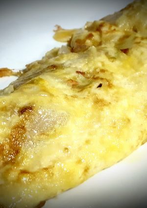 Foto principal de Tortilla de cebolla tierna y queso Payoyo🧀🧀