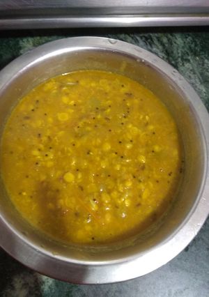 A picture of Khira (cucumber) chane daal ki sabji.