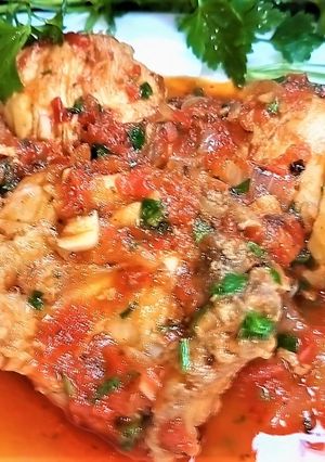 Фото Чахохбили из курицы в мультиварке.