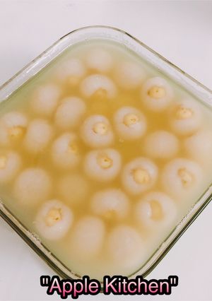 Hình của món Chè nhãn bọc hạt sen.