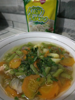 Foto resep Sayur sup bening bumbu kuah bakso