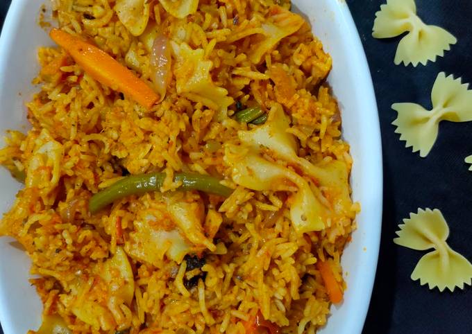 Vegetable and pasta pulao