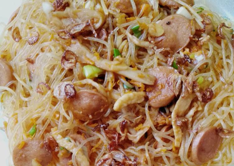 Resep Bihun goreng jamur tiram yang Sempurna