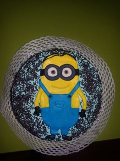 Una foto de Tarta minions con thermomix