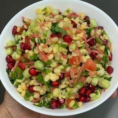 A picture of Moong Daal Chat / Salad.