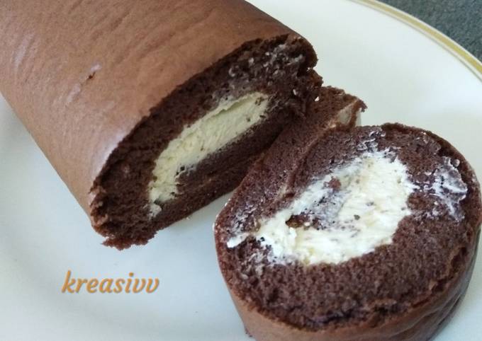 Bolu gulung coklat (chocolate roll cake) #keto