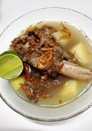 Foto resep Sop iga kacang merah