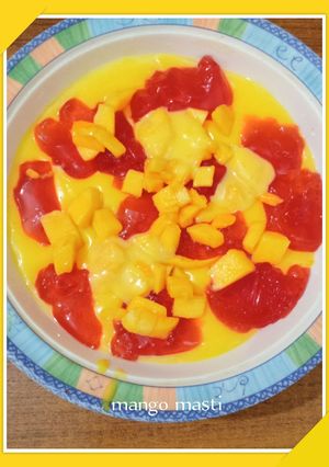 A picture of Mango custard.