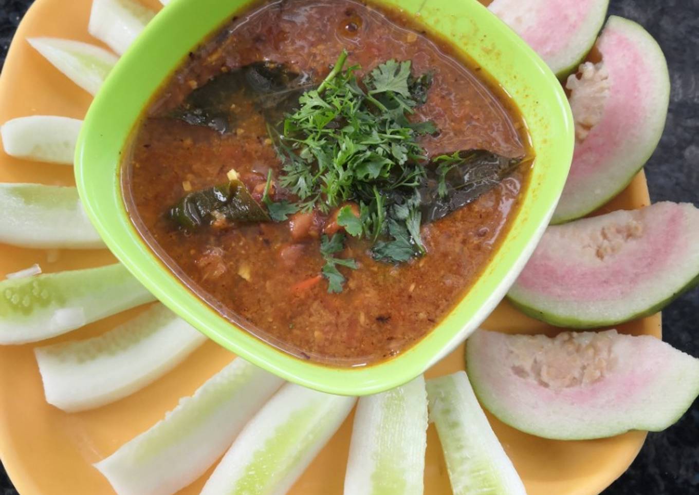 Kale Chane Chick Peas In Coconut Gravy