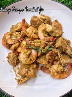 Foto resep Udang Tempe Sambal Ijo