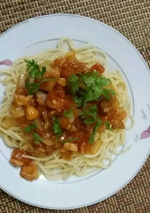 Hình của món Mỳ Ý gà ^_^.
