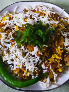 A picture of Paneer burji.