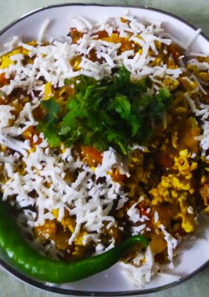 A picture of Paneer burji.
