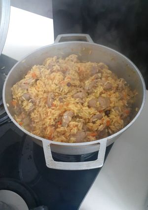 Una foto de Arroz de mollejas