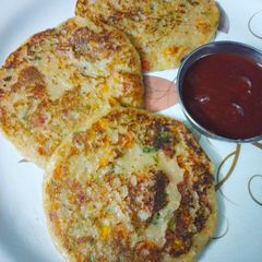 A picture of Uttapam (leftover rice).